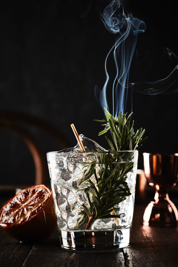 Smoked Lemon Gin And Tonic