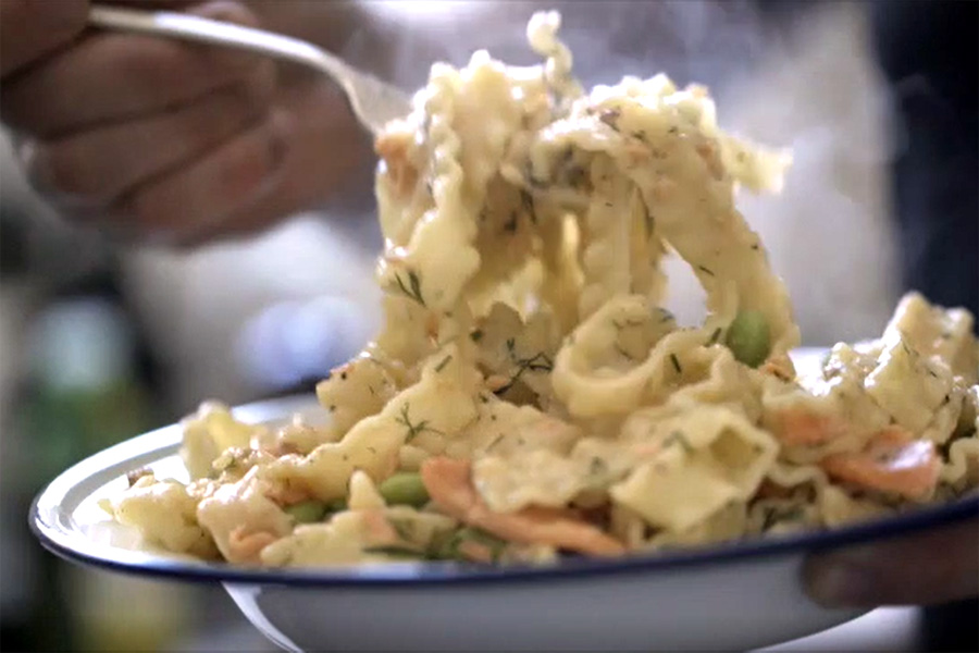 Smoked Trout Pasta