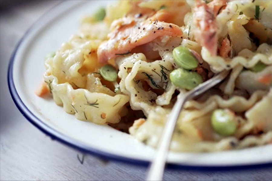 Smoked Trout Pasta